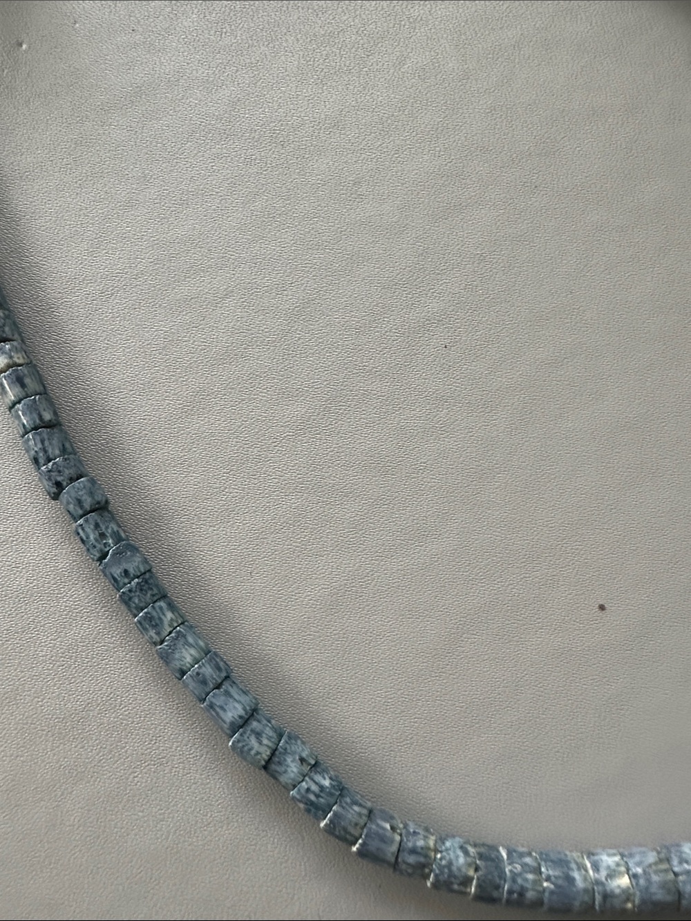 Blue Bead Coral Necklace - Picture 3 of 5